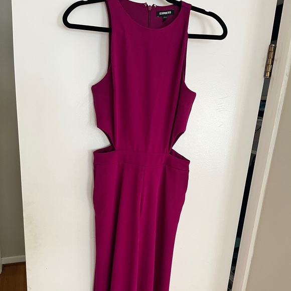 Express Pink Jumpsuit with Cut Out - Picture 3 of 6